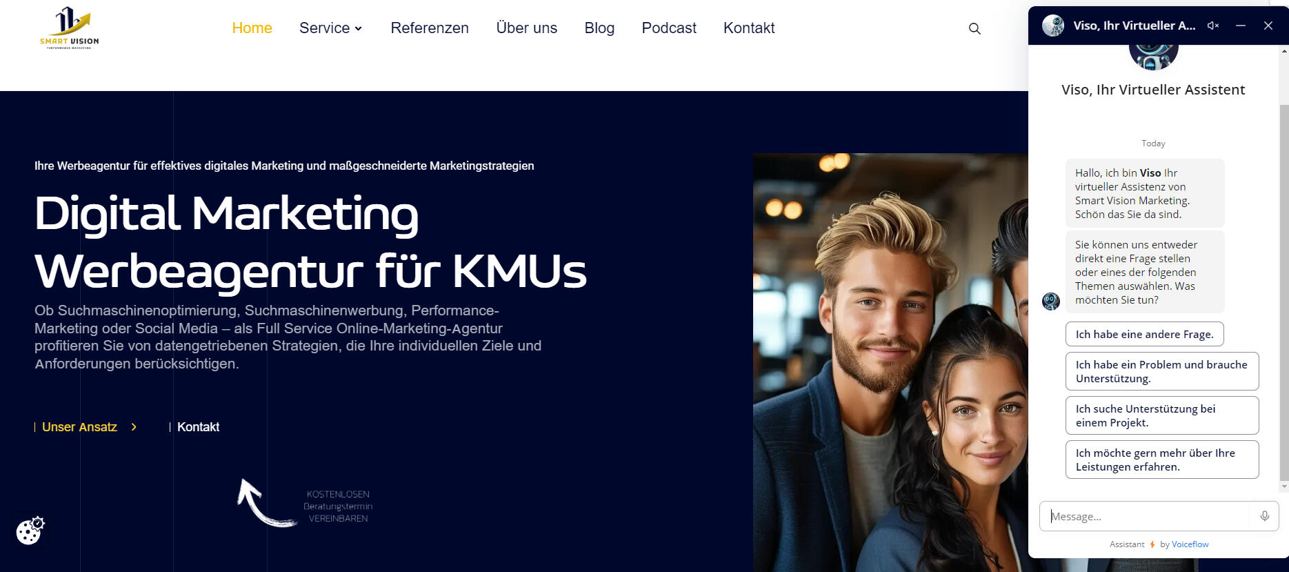 Webdesign für Online Marketing Agentur